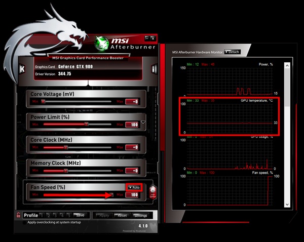 msi afterburner cpu temp