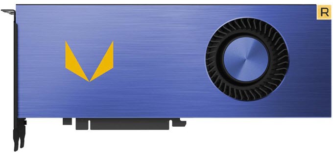 Radeon-Vega-Frontier-Edition" width="680" height="320" srcset="https://graphicscardhub.com/wp-content/uploads/2016/12/Radeon-Vega-Frontier-Edition.jpg 680w, https://graphicscardhub.com/wp-content/uploads/2016/12/Radeon-Vega-Frontier-Edition-300x141.jpg 300w" sizes="(max-width: 680px) 100vw, 680px"/></p>
<p><strong>Radeon Vega Frontier Edition</strong> is a powerhouse and it comes with 64 Compute Units (nCU), <strong>4096 Stream Processors</strong> and 16GB HBM2 memory (HBC) having 2048-bit interface / bus-width. The total memory bandwidth offered here is whopping 483 GB/s. The maximum power consumption of this card is at 300 Watts (air cooled) and 375 Watts for Liquid cooled version. The PSU requirement for this card is 850W or higher. This is a dual slot graphics card and it requires two 8-pin PCIe power connectors from the PSU. Connectivity options include three DisplayPorts and one HDMI port. This workstation graphics card support Windows 7, Windows 10 and Linux (64-bit) operating systems.</p>
<p>This is the ultimate graphics card for VR content creation, Game Developers, 4K / 8K Video Editing, Scientific & Research Laboratories, running high-end graphics applications/softwares like Autodesk 3ds Max, Autodesk Maya, Blender, SOLIDWORKS etc., creating high-end animations & graphics in movies and for work that involves a lot of GPU power for mathematical calculations. So if you are looking for the latest and ultra powerful workstation graphics card then you must get this one. The card is also very much affordable considering the power it possesses.</p>
<table>
<tbody>
<tr>
<td colspan=