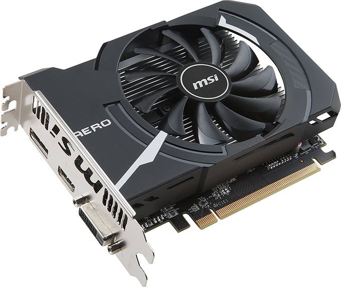 MSI-Radeon-RX-560-AERO-ITX-4G-OC "width =" 650 "height" = 547 "srcset =" https://graphicscardhub.com/wp-content/uploads/2017/01/MSI-Radeon -RX-560-AERO-ITX-4G-OC.jpg 680w, https://graphicscardhub.com/wp-content/uploads/2017/01/MSI-Radeon-RX-560-AERO-ITX-4G-OC- 300x252.jpg 300w, https://graphicscardhub.com/wp-content/uploads/2017/01/MSI-Radeon-RX-560-AERO-ITX-4G-OC-70x60.jpg 70w "tailles =" (max- largeur: 650px) 100vw, 650px "/></p>
<p>La carte que nous avons ici est MSI Radeon RX 560 AERO ITX 4G OC, une carte OC et une carte RX 560 compacte. Il ne mesure que 155 mm de long et convient parfaitement aux constructions de petit facteur de forme. Vous pouvez overclocker, modifier ou modifier divers paramètres de cette carte à l’aide de MSI Afterburner Overclocking Utility. La carte a une consommation maximale de 60W et nécessite un bloc d'alimentation de 400W. Il ne nécessite aucun connecteur d'alimentation PCIe et, pour la connectivité, inclut DVI, HDMI et DisplayPort.</p>
<p><strong>Check-out: </strong>Meilleures cartes graphiques RX 560 pour le jeu en ligne</p>
<table>
<tbody>
<tr>
<td colspan=