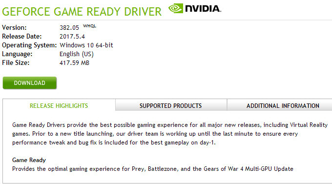 geforce drivers