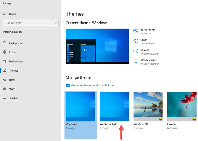 Windows-light-Theme