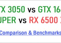 RTX 3050 vs GTX 1660 SUPER vs RX 6500 XT Comparison & Benchmarks