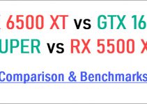 RX 6500 XT vs GTX 1650 SUPER vs RX 5500 XT Comparison & Benchmarks