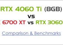 RTX 4060 Ti (8GB) vs RX 6700 XT vs RTX 3060 Ti Comparison & Benchmarks