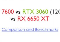 RX 7600 vs RTX 3060 (12GB) vs RX 6650 XT Comparison & Benchmarks