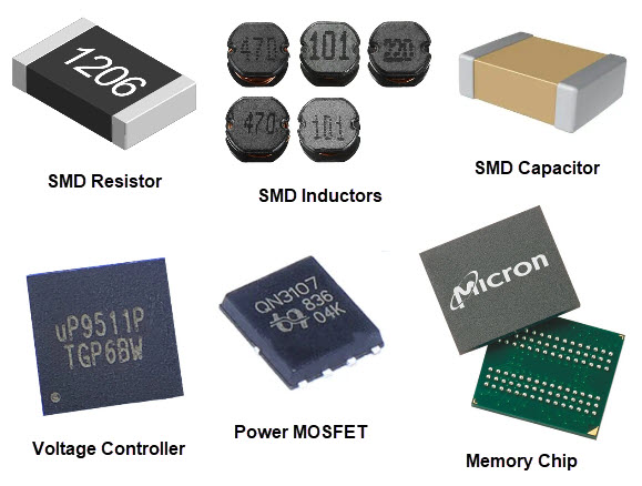 SMD-Components-Graphics-Card