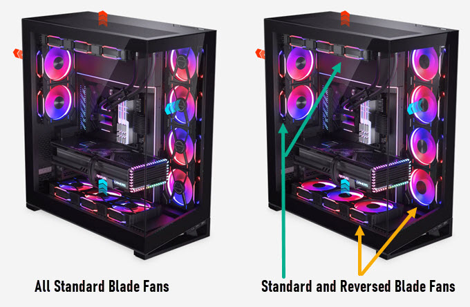 regular-vs-reverse-blade-fans-in-PC-Case