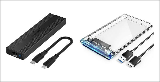 Best SSD Enclosures for NVMe and SATA SSD [M.2 and 2.5-inch]