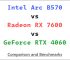 Intel Arc B570 vs RTX 4060 vs RX 7600 Comparison & Benchmarks