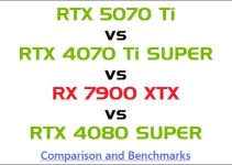 RTX 5070 Ti vs RTX 4070 Ti SUPER vs RTX 4080 SUPER vs RX 7900 XTX Comparison