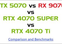 RTX 5070 vs RX 9070 vs RTX 4070 SUPER vs RTX 4070 Ti Comparison