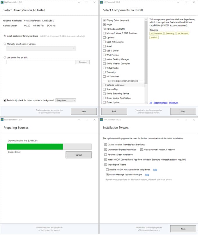 NVCleanstall-NVIDIA-Driver-Customizer