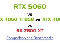 RTX 5060 vs RTX 4060 Ti vs RTX 4060 vs RX 7600 XT Comparison