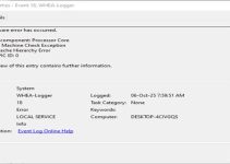 Cache Hierarchy Error Event ID 18 [Fixes and Causes]
