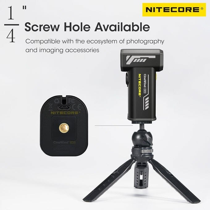 NITECORE-CineWind-CW20-Tripod-Mount-Hole
