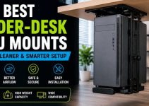 Best Under-Desk PC Mounts in 2026 [Drill & Clamp Type]