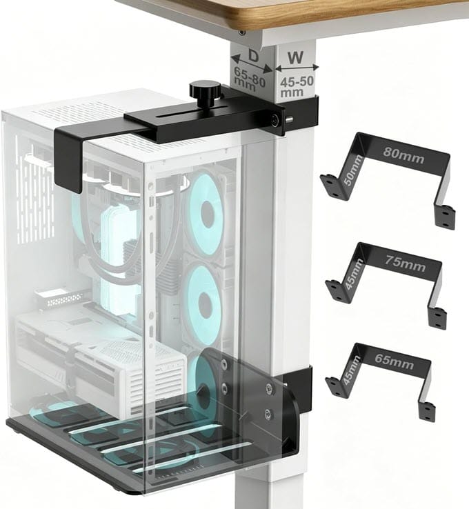 Clamp-on-Desk-Leg-PC-Mount