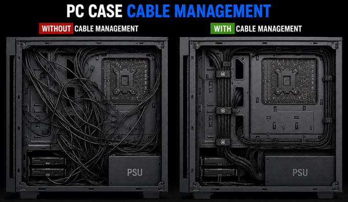 PC-Case-with-and-without-cable-management